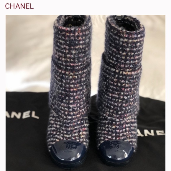 Searching for these Chanel Foldover Tweed Boots. - Picture 5 of 6